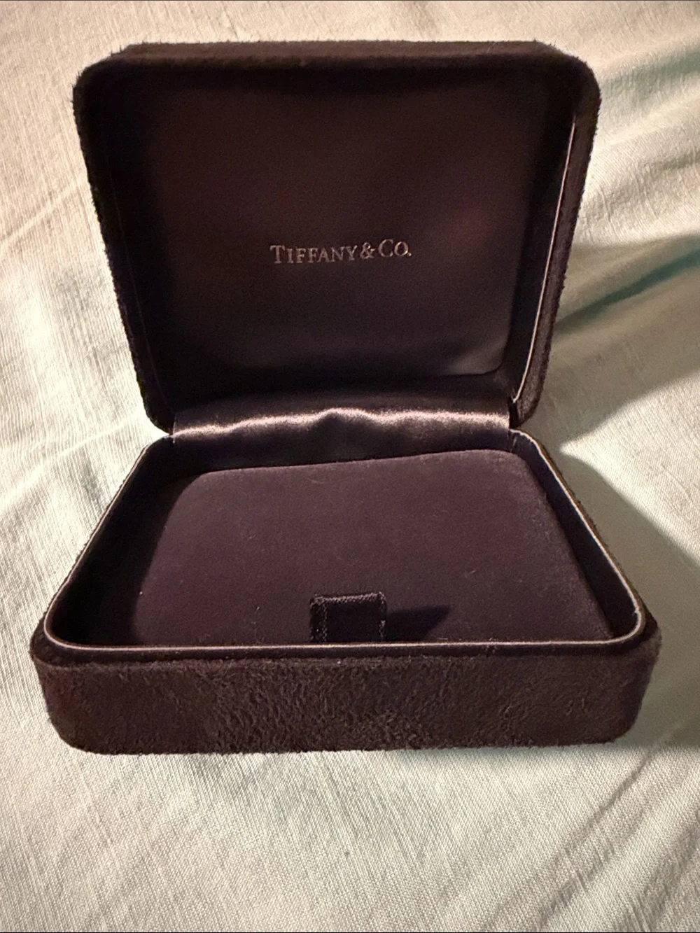 Tiffany & Co. Black Velvet Ring Box